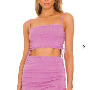 Cooper Ruched Knit Top in Purple
Lovers and Friends